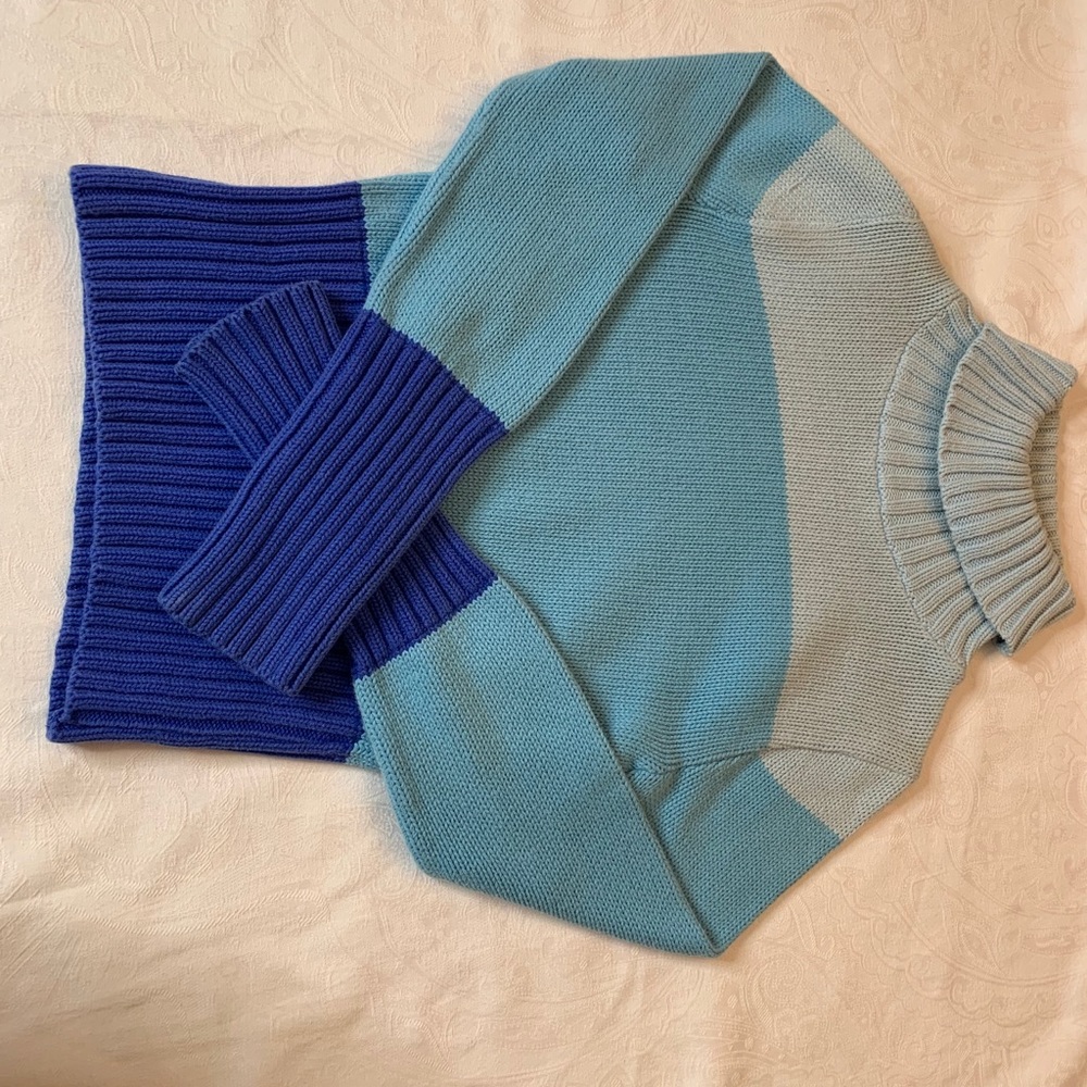Multicolored Turtleneck Sweater